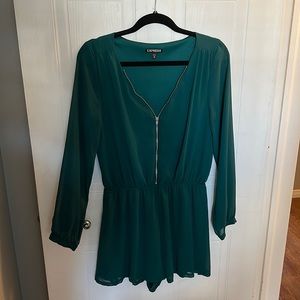 Emerald Green Romper